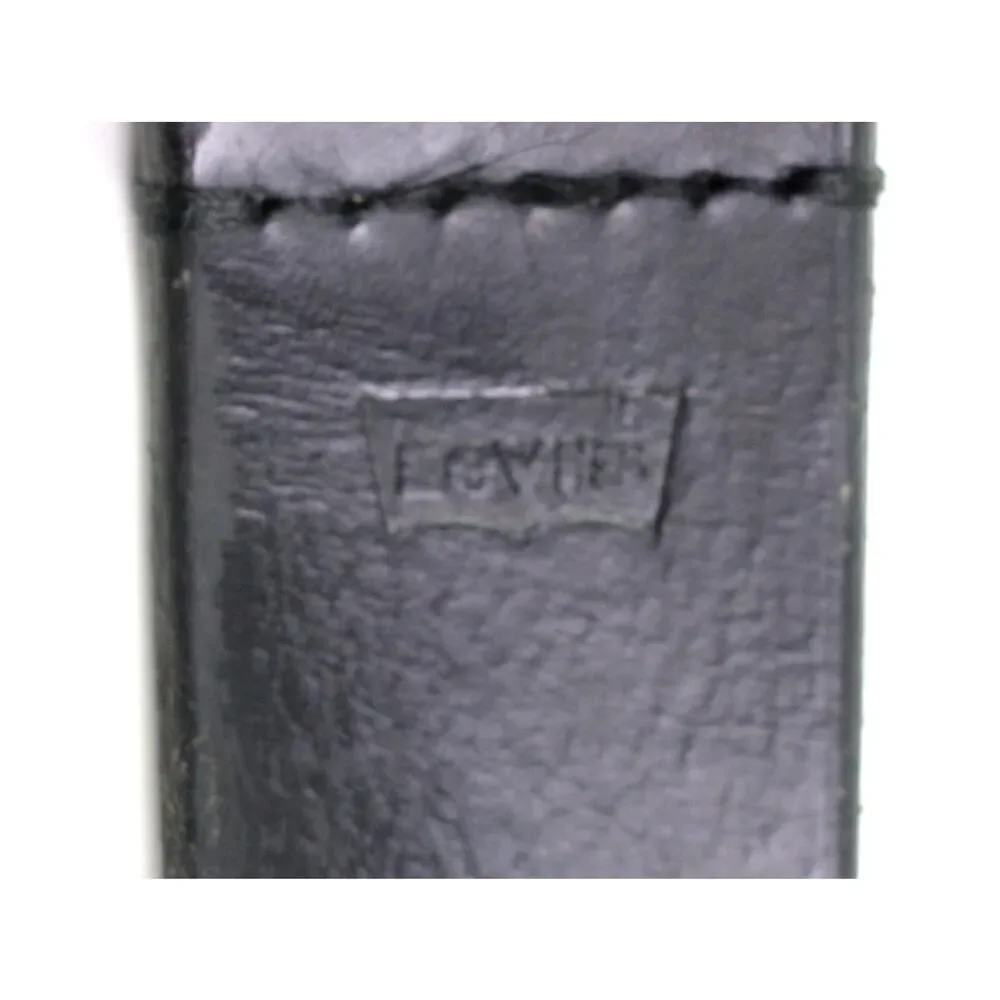 Levi's SADDLE BLACK GENUINE LEATHER 1 3/8
